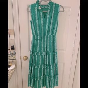 Beautiful floral topaz midi dress